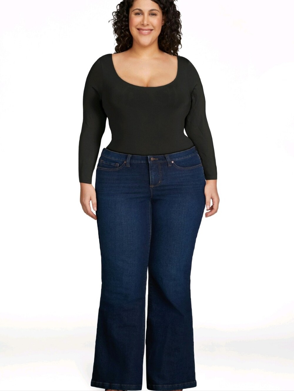 Sofia by Sofia Vergara Women's Plus Melisa Flare High Rise Jeans
